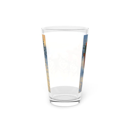 Dashing Through The Snow Drinking Glass