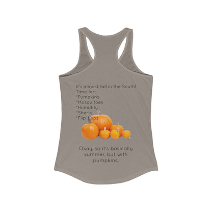 Fall In The South Women's Racerback Tank