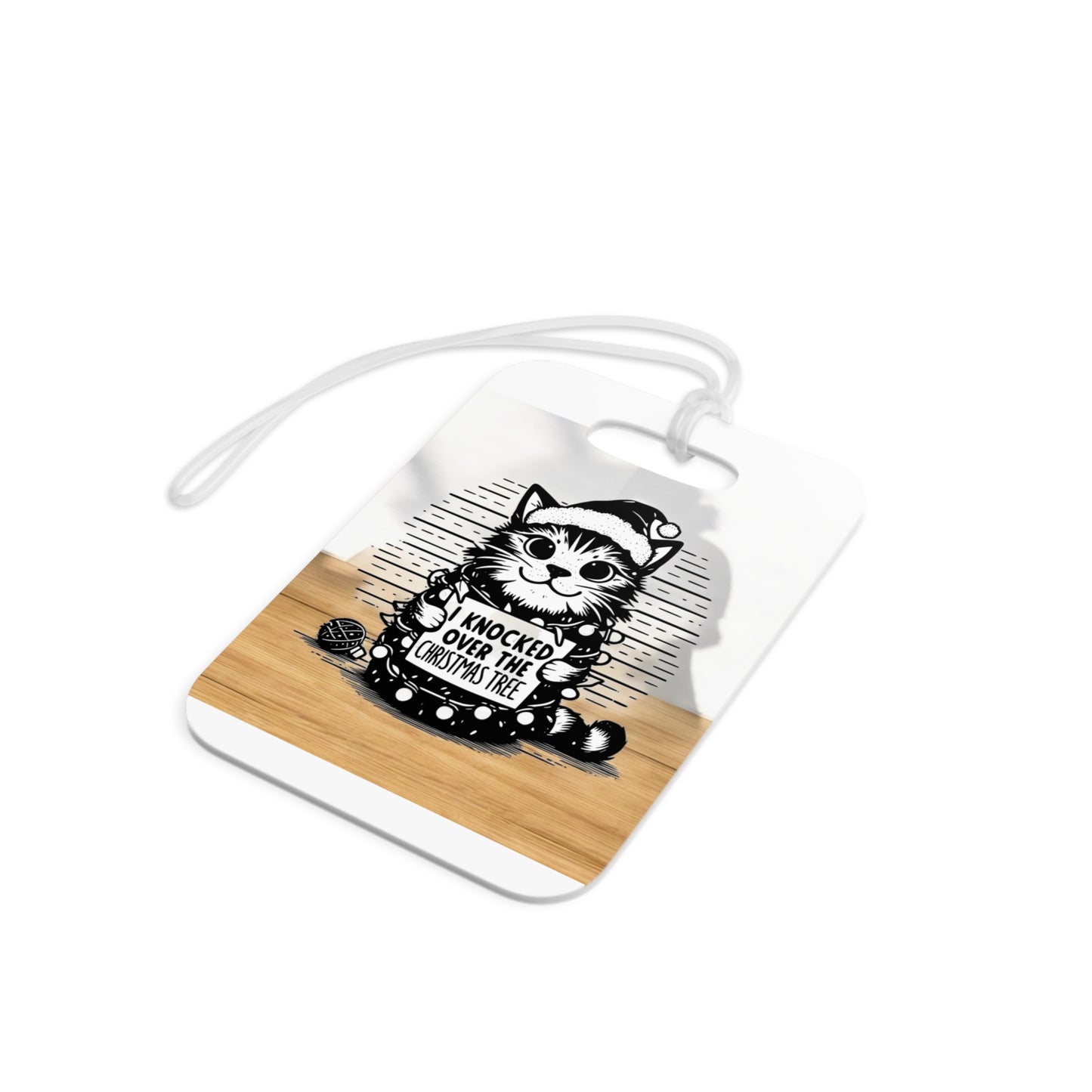 Naughty Cat Luggage Tag