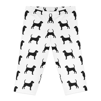 Bloodhound  Silhouette Women's Capri Leggings