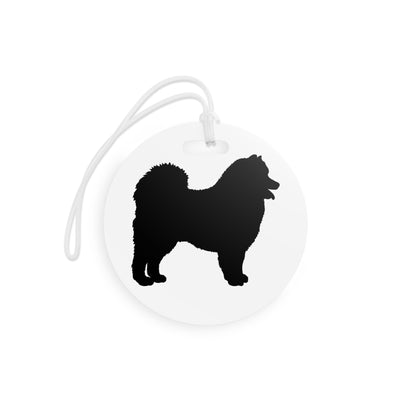 Samoyed Silhouette Luggage Tag