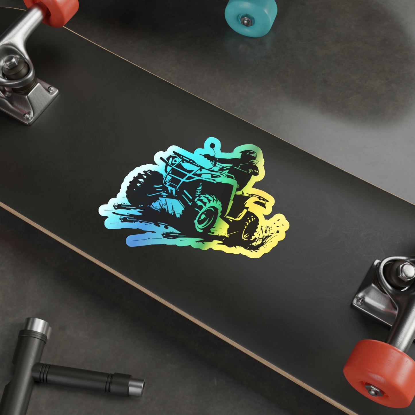 Slingin' Mud Quad Holographic Sticker