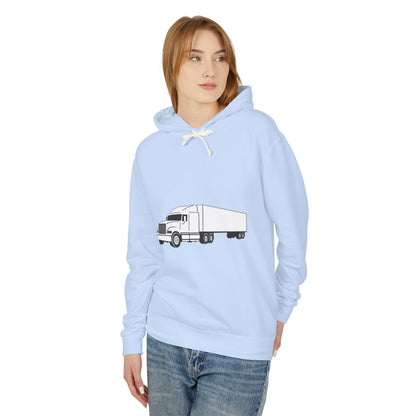 Semi Truck Unisex Lightweight Hoodie