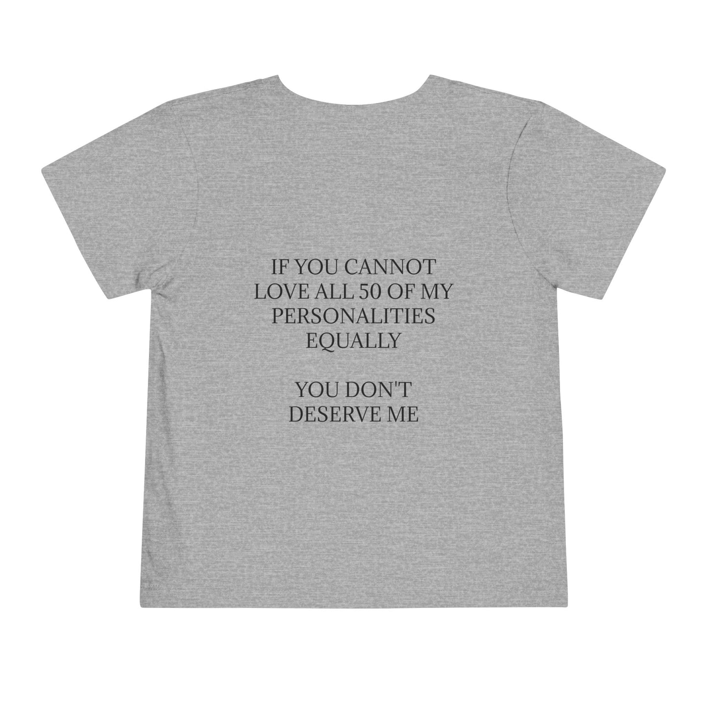 50 Personalities Toddler Unisex Short Sleeve Crewneck Tee