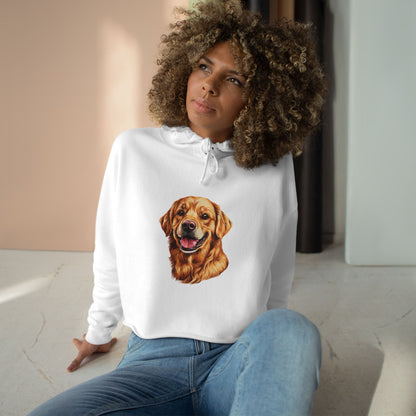 Golden Head Women's Crop Hoodie