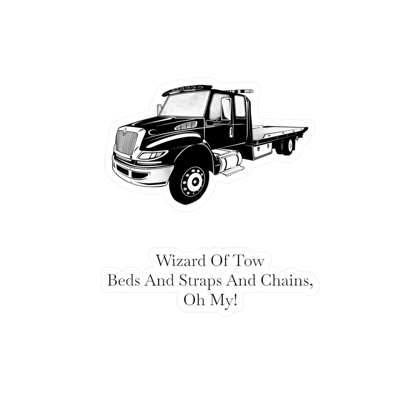 Wizard Of Tow Vinyl Decal