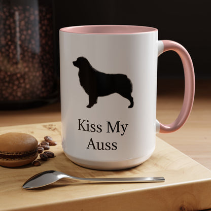 Kiss My Auss 2-Tone Coffee Mug