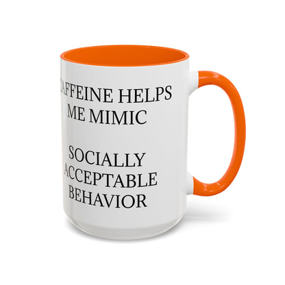 Socially Acceptable 2-Tone Coffee Mug