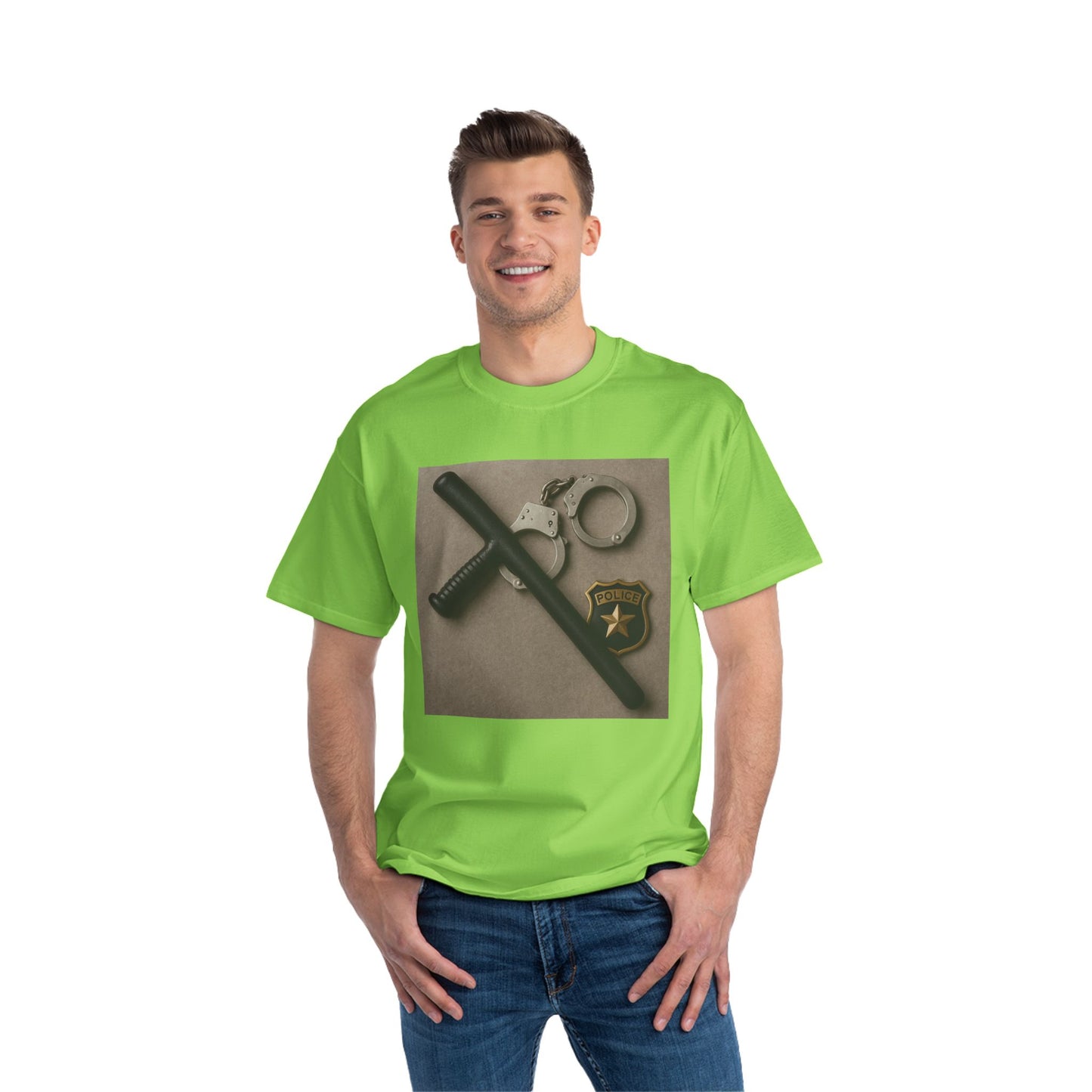 Law Enforcement Appreciation Men's Short-Sleeve Crewneck Tee