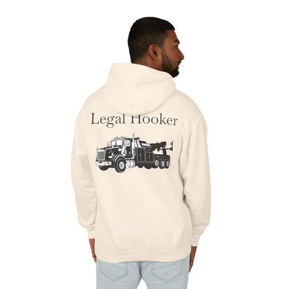 Legal H**ker Heavy Tow Truck Unisex Lightweight Hoodie