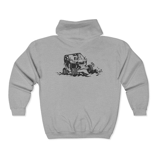 Slingin' Mud Side By Side Unisex Full Zip Hoodie