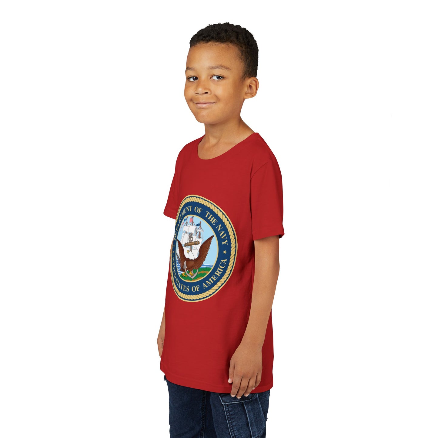 US Navy Youth Unisex Short Sleeve Crewneck Tee