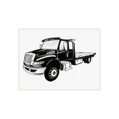 Flatbed Tow Truck Ceramic Photo Tile