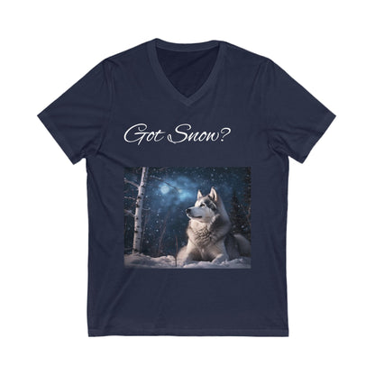 Got Snow? Unisex Short Sleeve V-Neck Tee