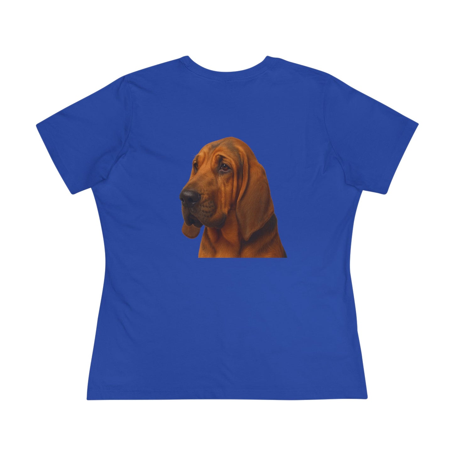 Bloodhound Head Women's Short Sleeve Crewneck Tee