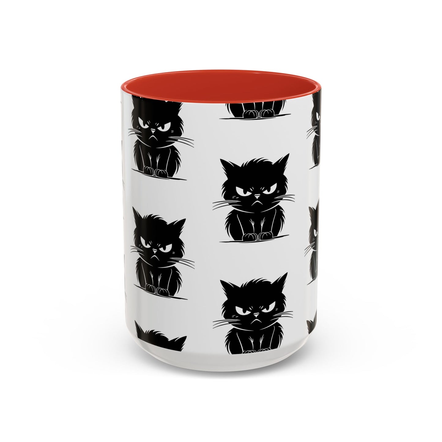 Angry Cat 2-Tone Coffee Mug