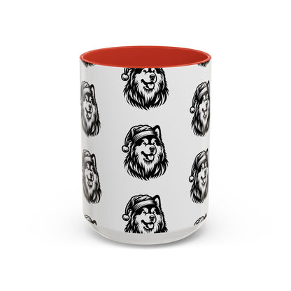 Santa Paws Malamute 2-Tone Coffee Mug