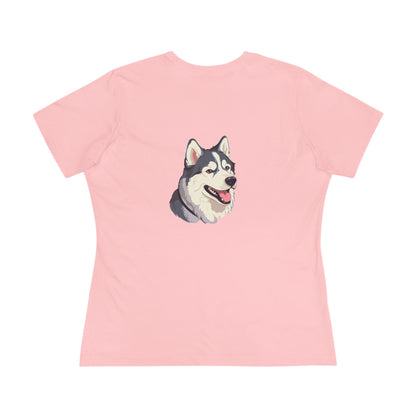 Malamute Head Women's Short Sleeve Crewneck Tee