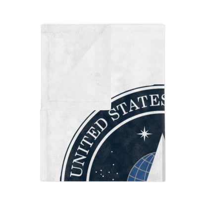 US Space Force Velveteen Microfiber Blanket