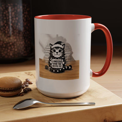 Naughty Cat 2-Tone Coffee Mug