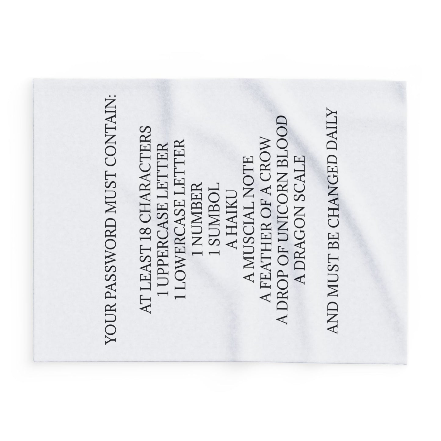 Password Arctic Fleece Blanket