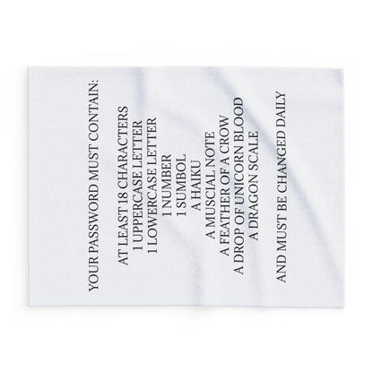 Password Arctic Fleece Blanket