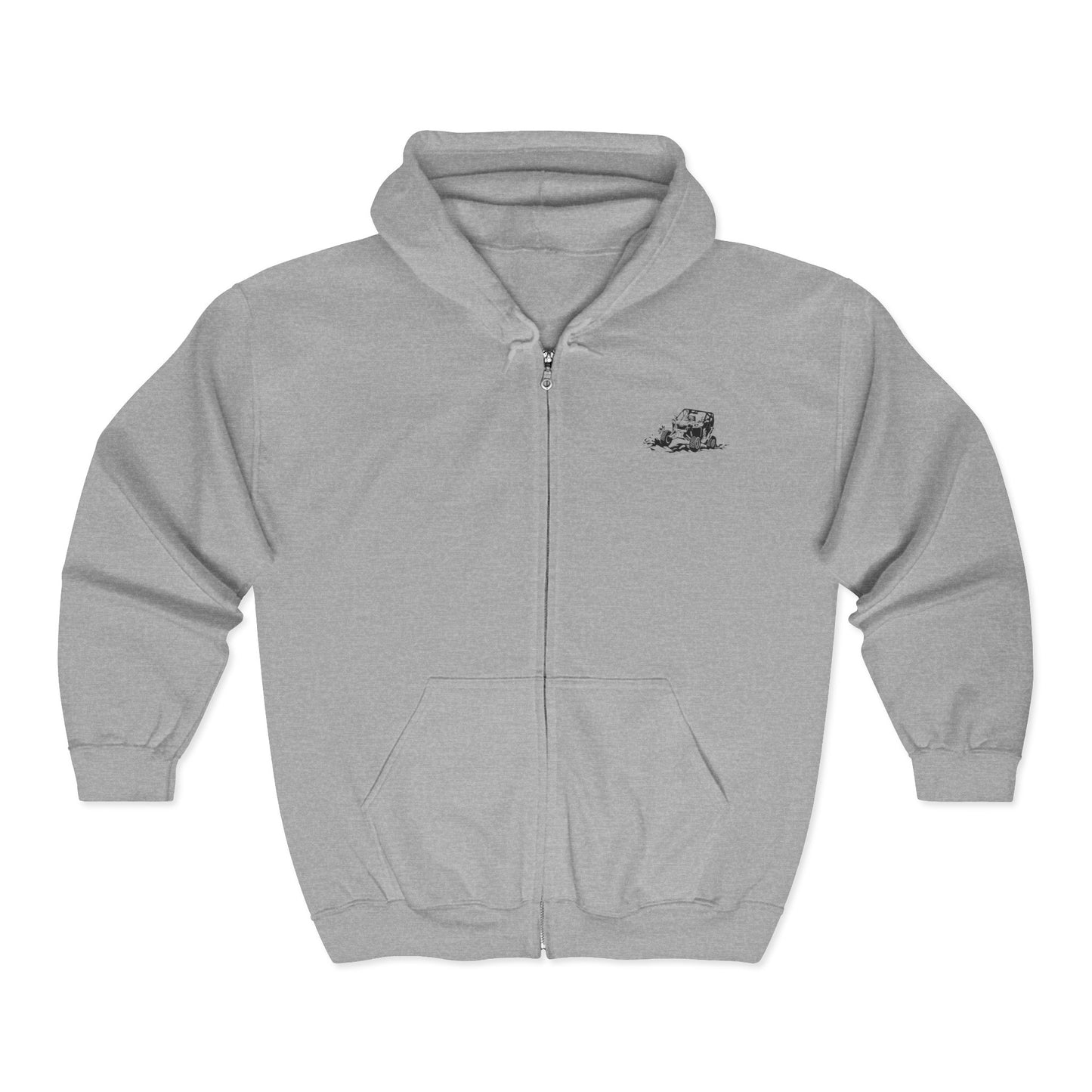 Slingin' Mud Side By Side Unisex Full Zip Hoodie