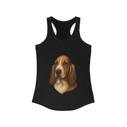 Basset Hound Head Women's Racerback Tank
