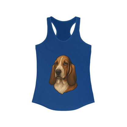 Basset Hound Head Women's Racerback Tank
