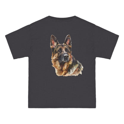 German Shepherd Head Men's Short-Sleeve Crewneck Tee