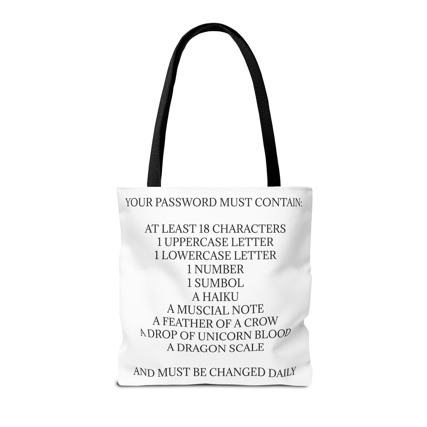 Password Tote Bag