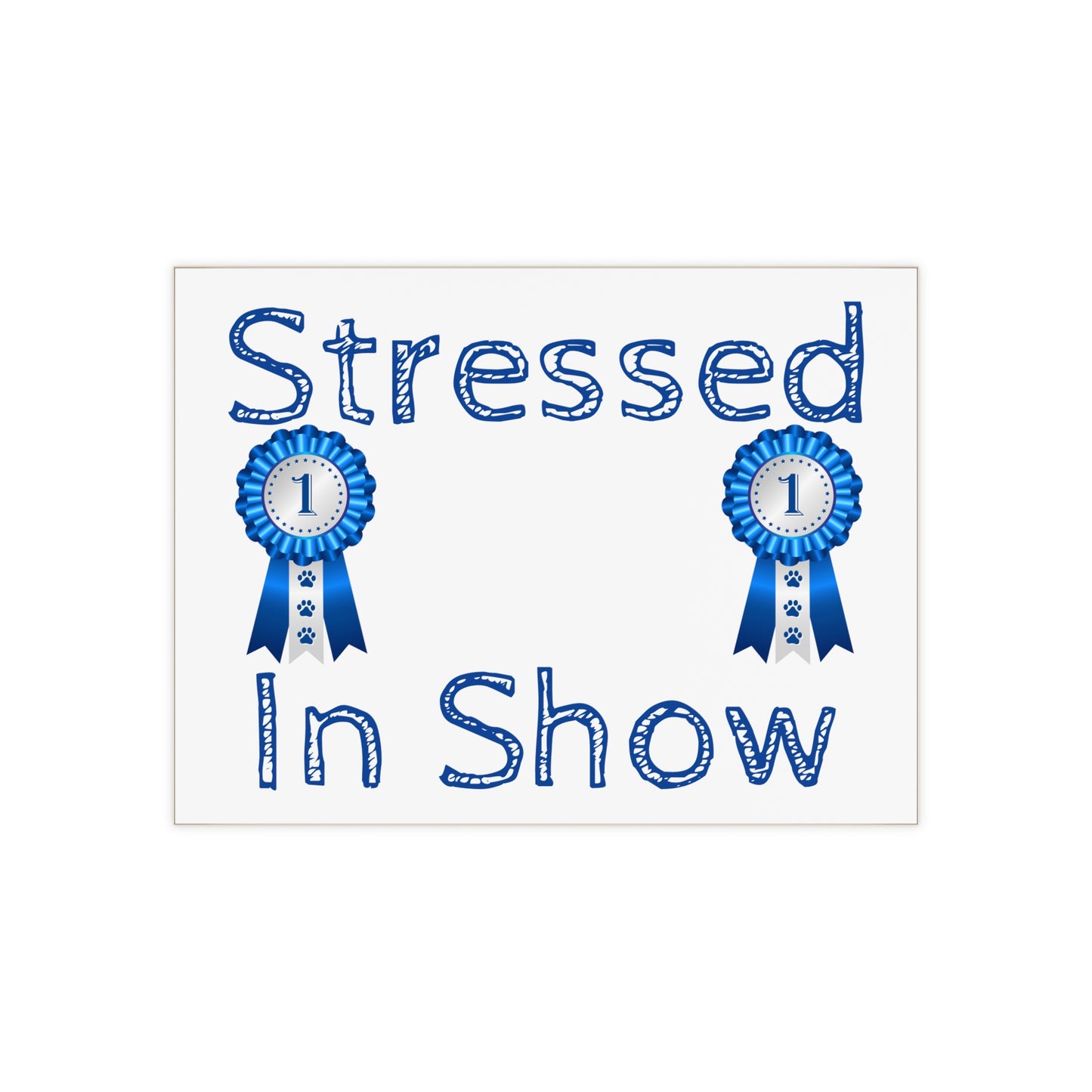 Stressed In Show Ceramic Photo Tile