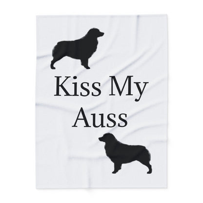 Kiss My Auss Arctic Fleece Blanket