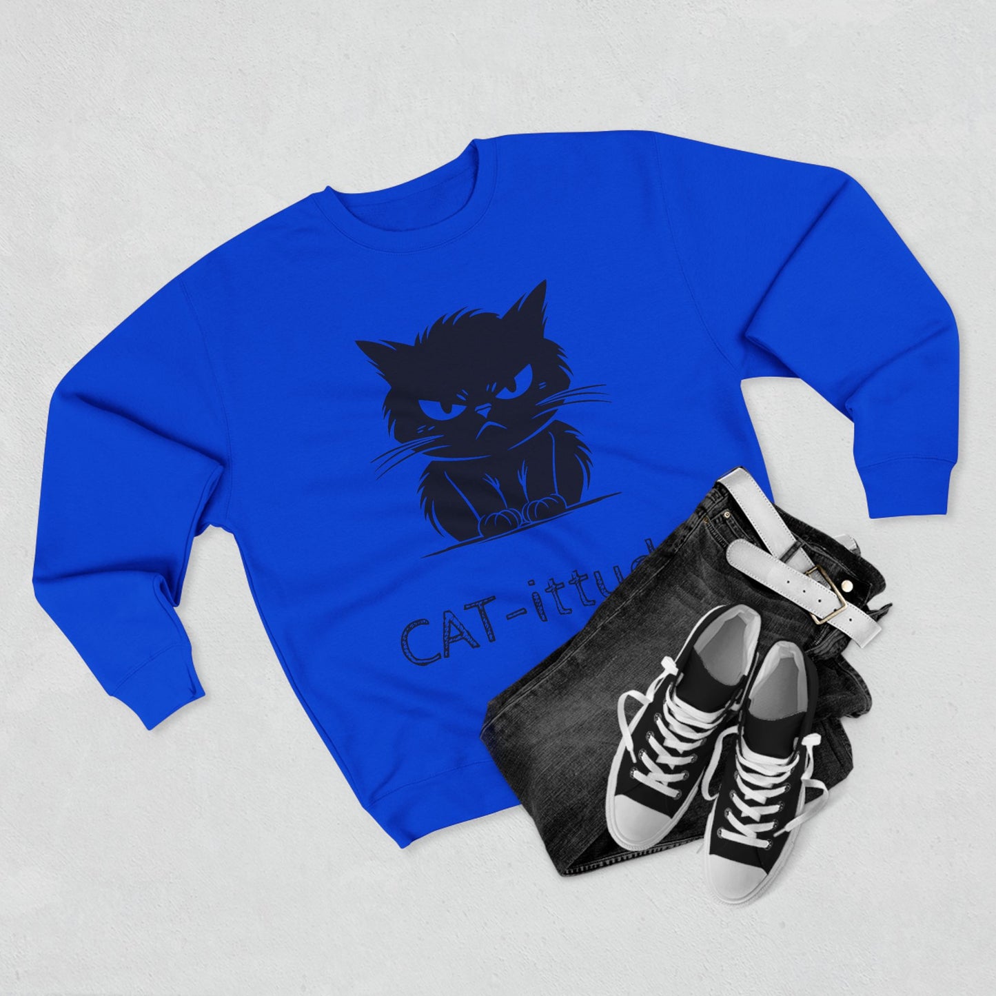 CAT-ittude Unisex Crewneck Sweatshirt
