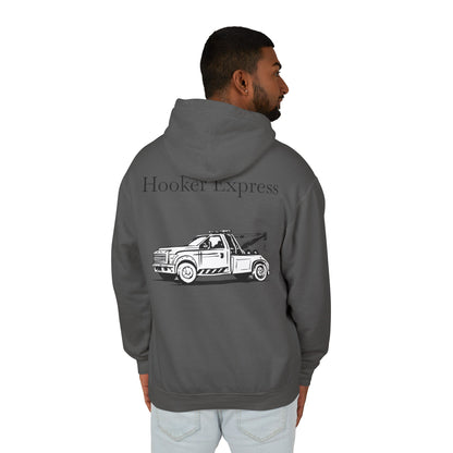 H**ker Express Wheel Lift Tow Truck Unisex Lightweight Hoodie