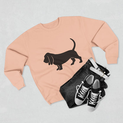 Basset Hound Silhouette Unisex Crewneck Sweatshirt