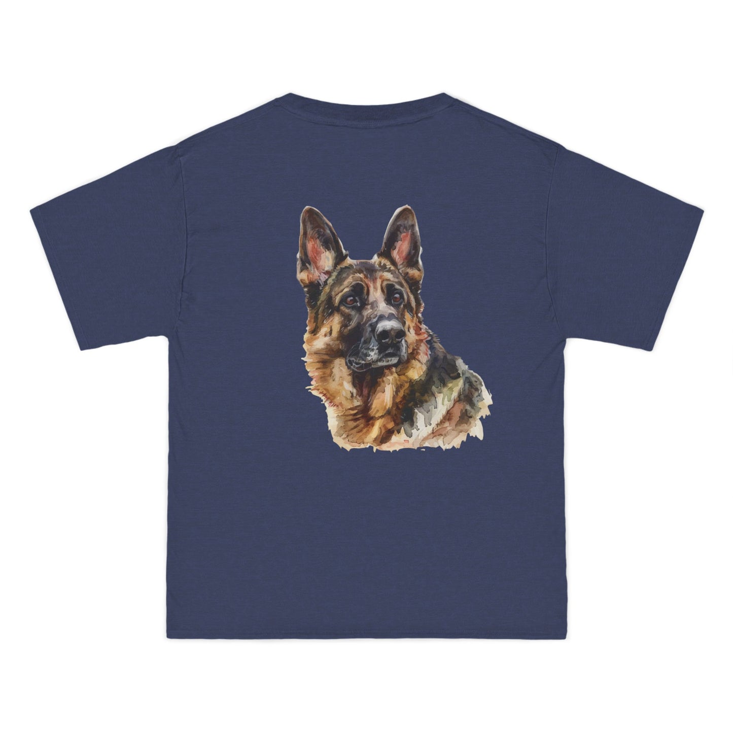 German Shepherd Head Men's Short-Sleeve Crewneck Tee