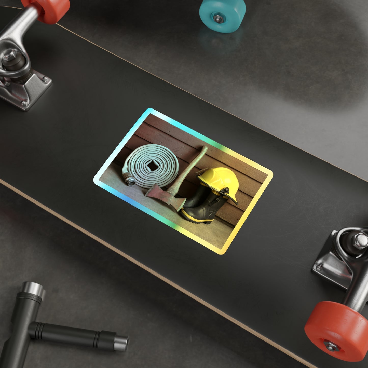 Fire/Rescue Appreciation Holographic Sticker