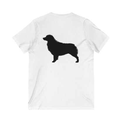 Aussie Silhouette Unisex Short Sleeve V-Neck Tee