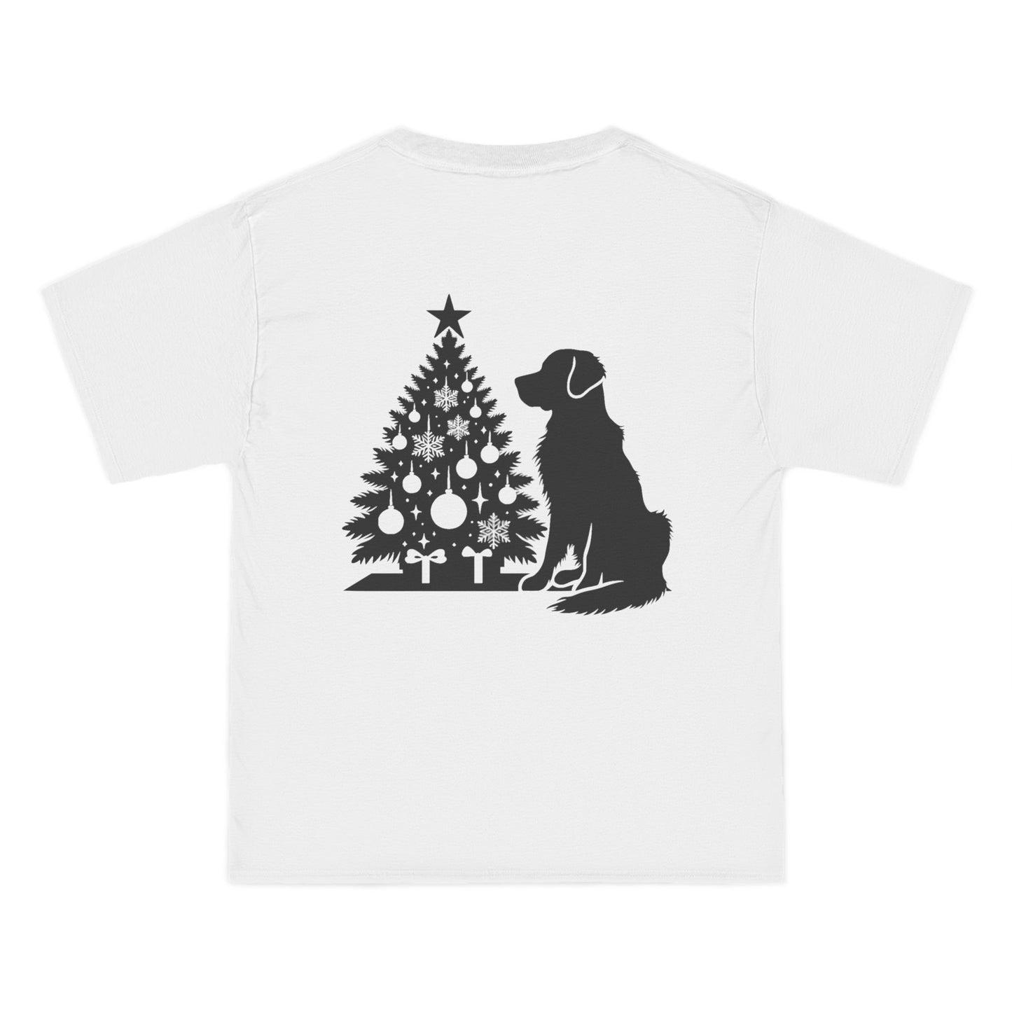 Golden Christmas Tree Men's Short-Sleeve Crewneck Tee