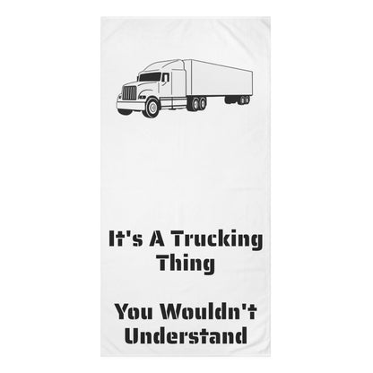 Trucking Thing Mink-Cotton  Beach Towel