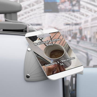 National Coffee Day Luggage Tag