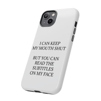 Subtitles iPhone Case