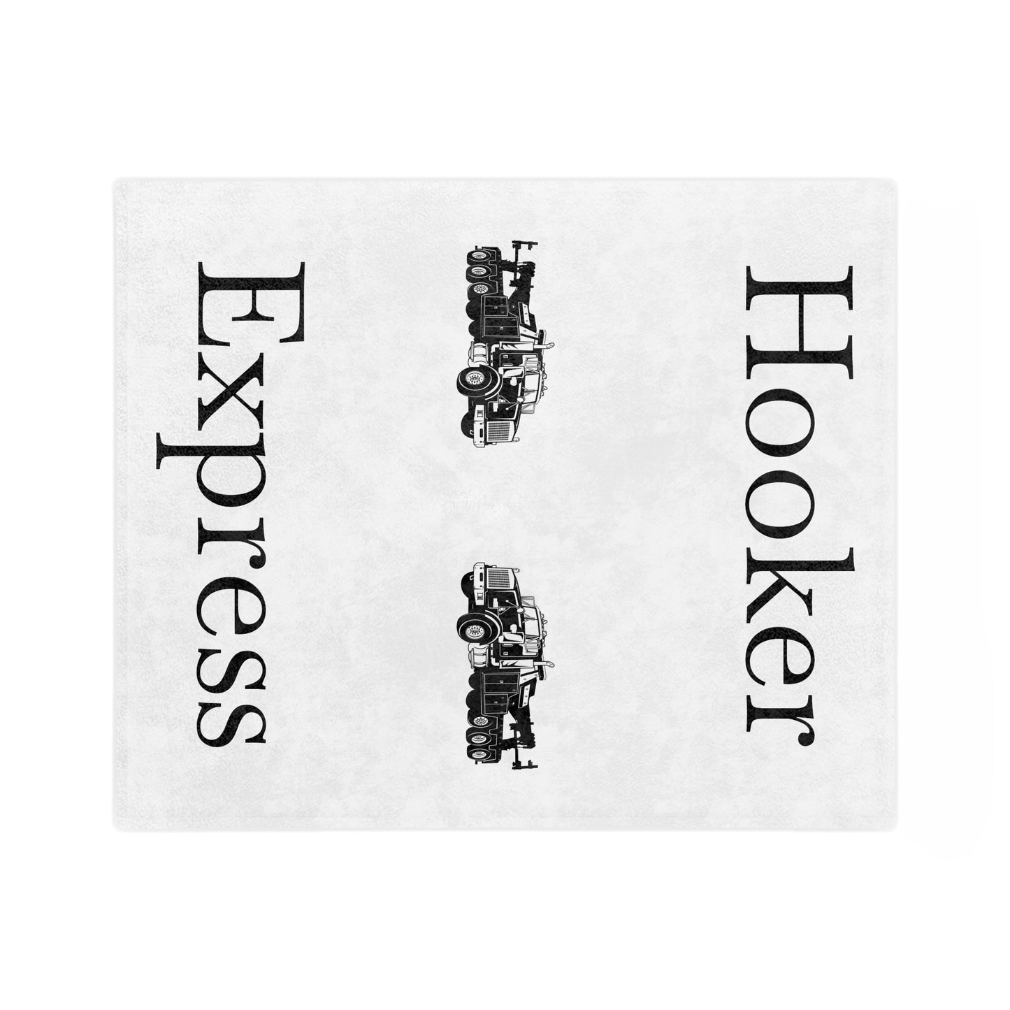 H**ker Express Heavy Tow Truck Velveteen Microfiber Blanket