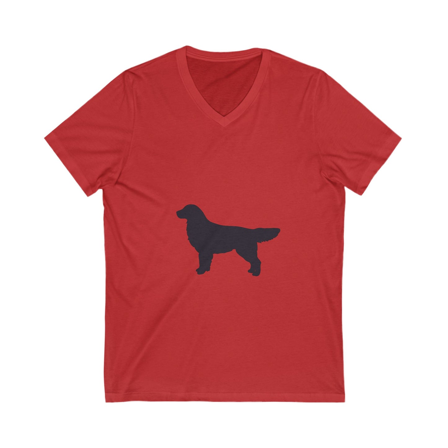 Golden Silhouette Unisex Short Sleeve V-Neck Tee