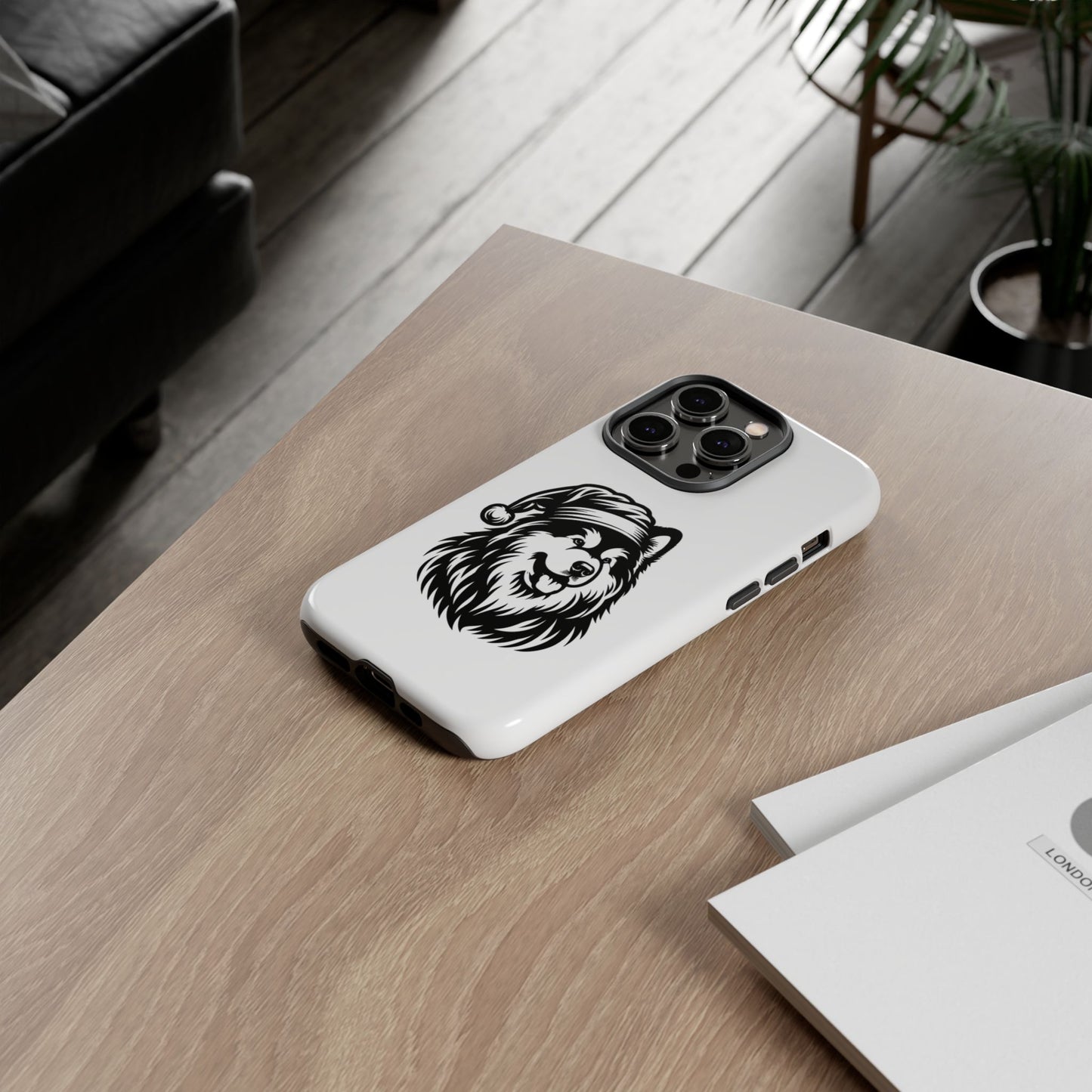 Santa Paws Malamute iPhone Case
