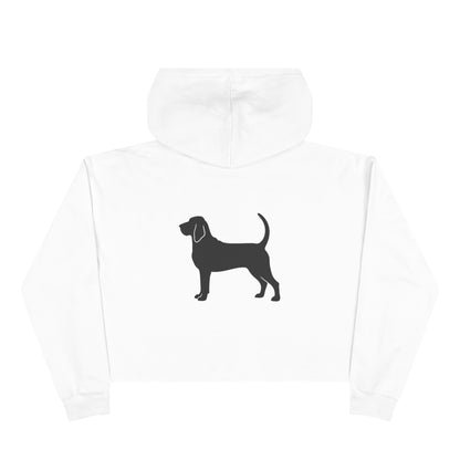 Bloodhound Silhouette Women's Crop Hoodie