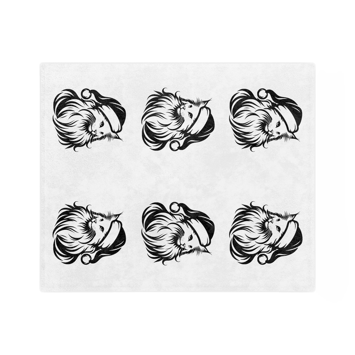 Santa Paws Cat Velveteen Microfiber Blanket