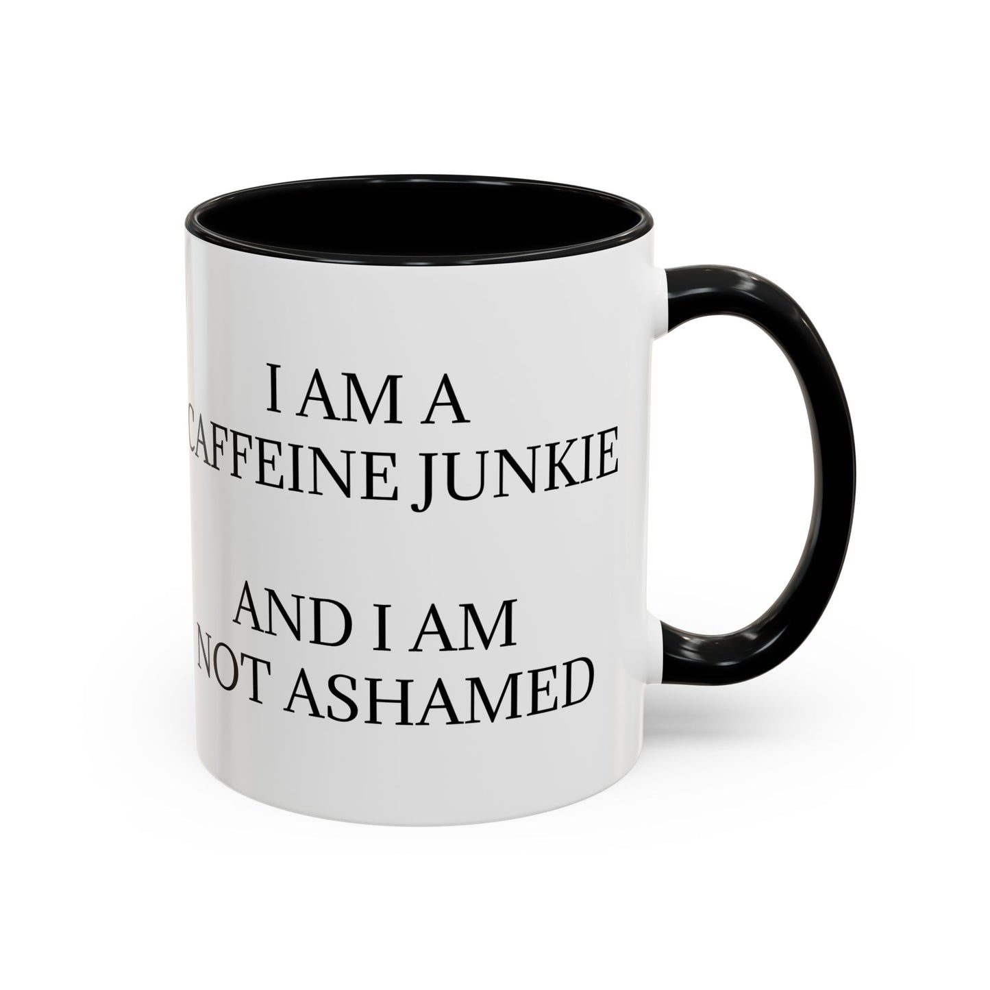 Caffeine Junkie 2-Tone Coffee Mug