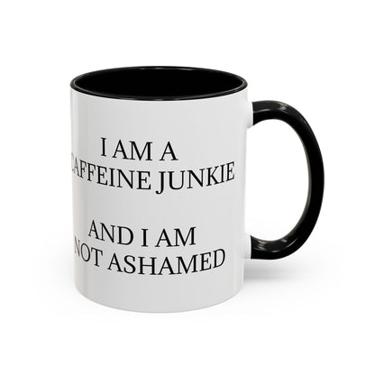 Caffeine Junkie 2-Tone Coffee Mug